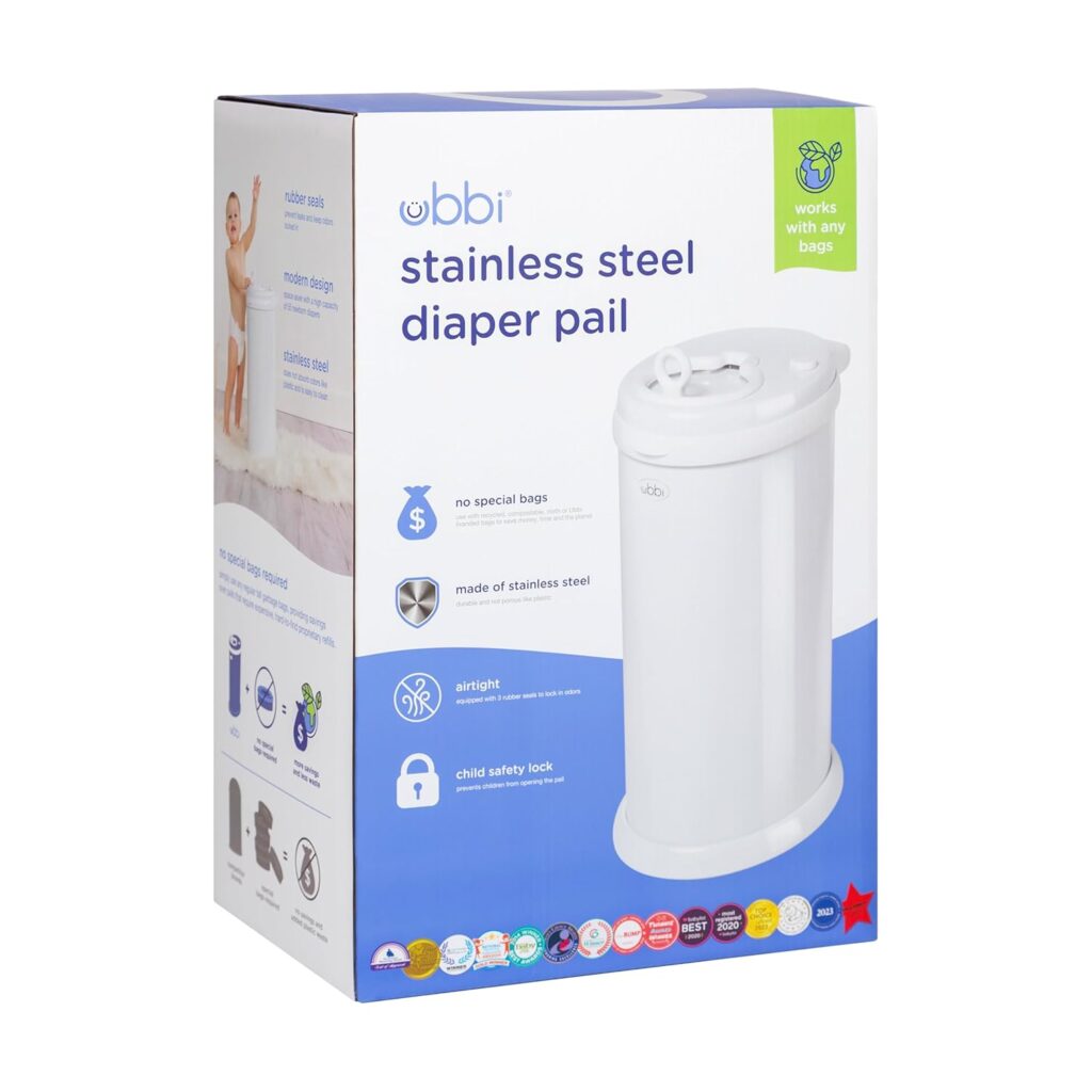 Stainless steel diaper pail