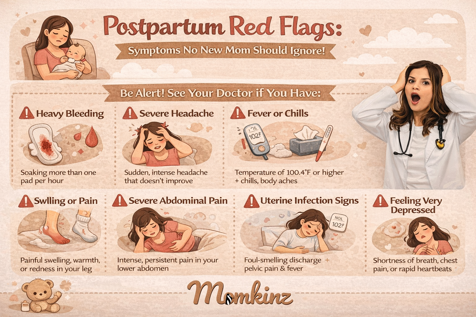 Postpartum Red Flags: Symptoms No New Mom Should Ignore